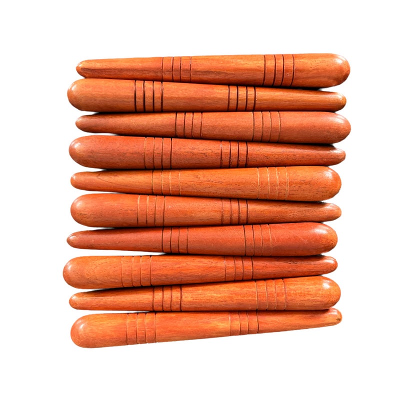 Lungcha Thai Traditional Wooden for Foot Massage Stick Tool Reflexology (Set 10 Foot Massage) - Image 3